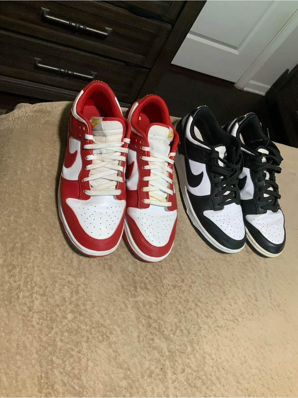 Nike KidsLow-Top Sneakers - Red/White and Black/White